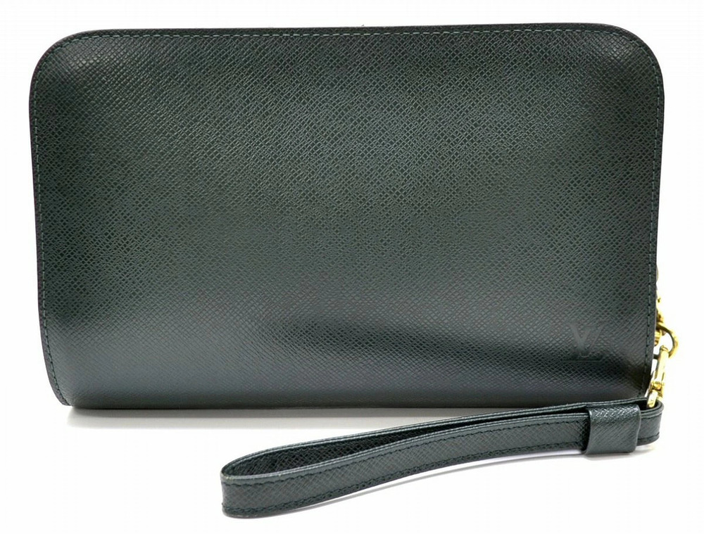 Louis Vuitton Taiga Baikal Pouch Epicea 2Way Shoulder Bag Leather Dark Green